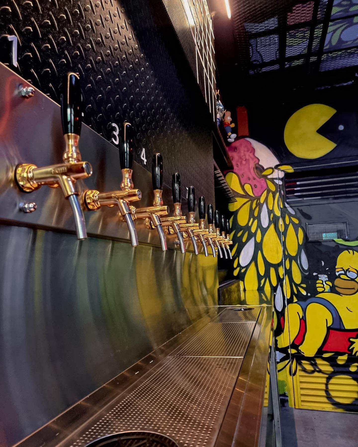 Beeroom's rotating draught beer taps